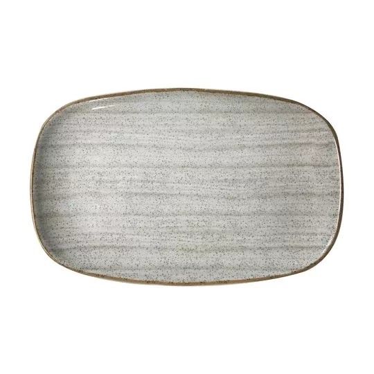 Travessa Ret Artisn Gris 42x27cm DHM_160... Travessa Ret Artisn Gris 42x27cm DHM_160...