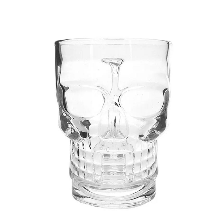 Caneca Chopp Caveira 350ml YGZ_20784 Caneca Chopp Caveira 350ml YGZ_20784