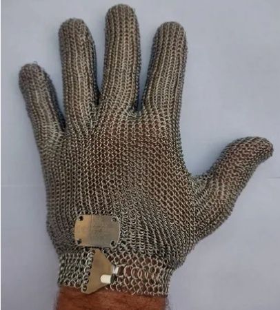 Luva de Malha Metálica Inox para Açouguei... Luva de Malha Metálica Inox para Açouguei...