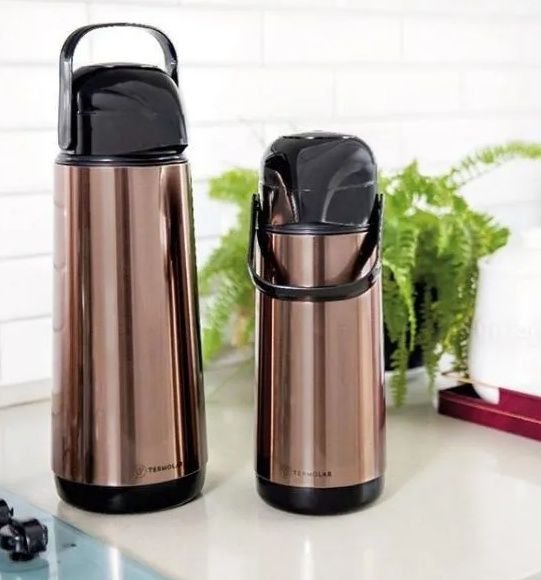 Garrafa Térmica Inox Cobre Lumina 1,8 Lit... Garrafa Térmica Inox Cobre Lumina 1,8 Lit...