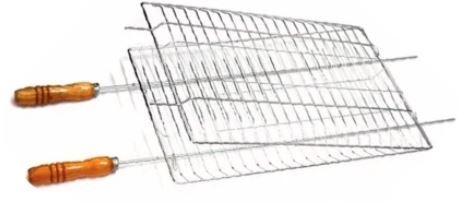 Grelha Dupla Carne 70x35cm 2 Cabos MTX_13 Grelha Dupla Carne 70x35cm 2 Cabos MTX_13