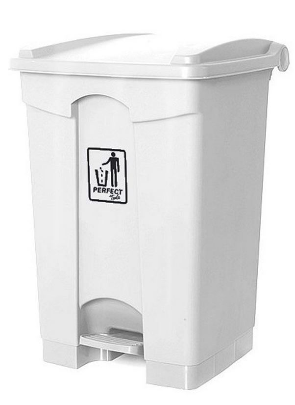 Lixeira com Pedal Quadrada 50 Litros Bran... Lixeira com Pedal Quadrada 50 Litros Bran...