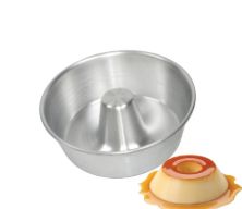 Forma de Bolo Pudim com Tubo Central 18x8... Forma de Bolo Pudim com Tubo Central 18x8...