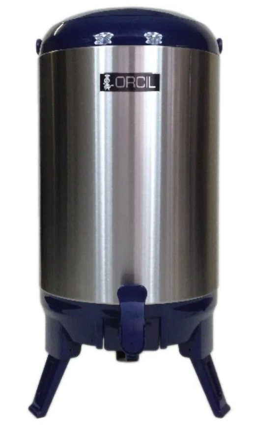 Botijao Termico Inox Azul 9,5L ORC_BT95A