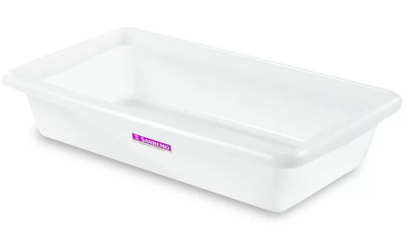 Bandeja Plástica Branca 44x28x8cm 7 Litro...