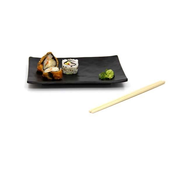 Travessa Retangular Melamina Preta 30x21c... Travessa Retangular Melamina Preta 30x21c...