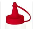 Bisnaga Plástica para Molhos 250ml com Ta...
