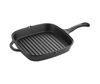 Frigideira Grill Quadrada 26x4,5cm Com Ca... Frigideira Grill Quadrada 26x4,5cm Com Ca...
