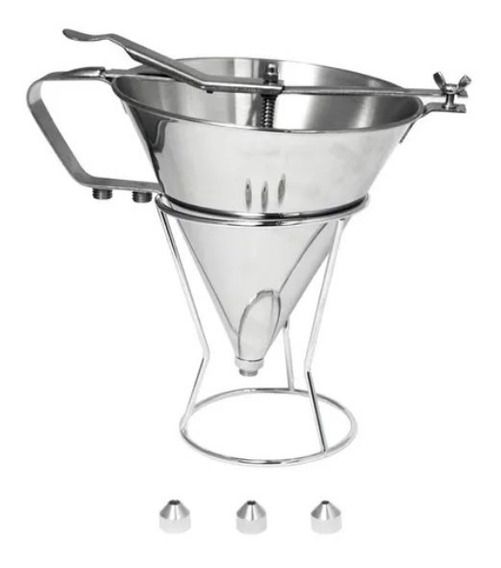 Funil Dosador Inox 18,5x20cm 1,7L DHM_ZNX...