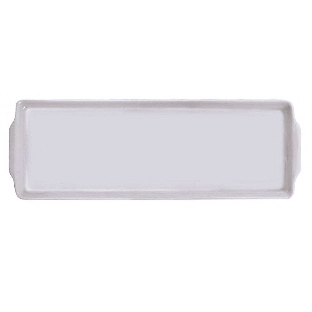Bandeja Rocambole Porcelana Branca 39x13c... Bandeja Rocambole Porcelana Branca 39x13c...