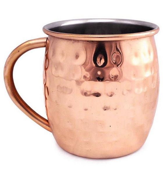 Caneca Inox Cobre Martelada 470ml Moscow ...