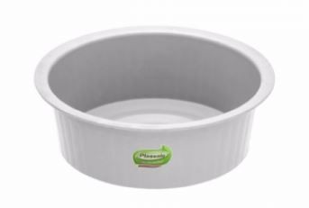 Bacia Plástica Redonda Canelada 13,5 Litr...