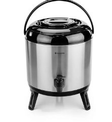 Botijão Térmico Inox Preto 6 Litros Marca...
