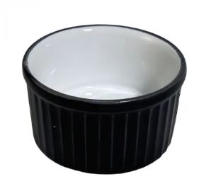 Ramekin Médio 100ml Oxford Cerâmica Preto...
