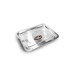 Bandeja Inox Retangular 36x27cm Kehome Re...