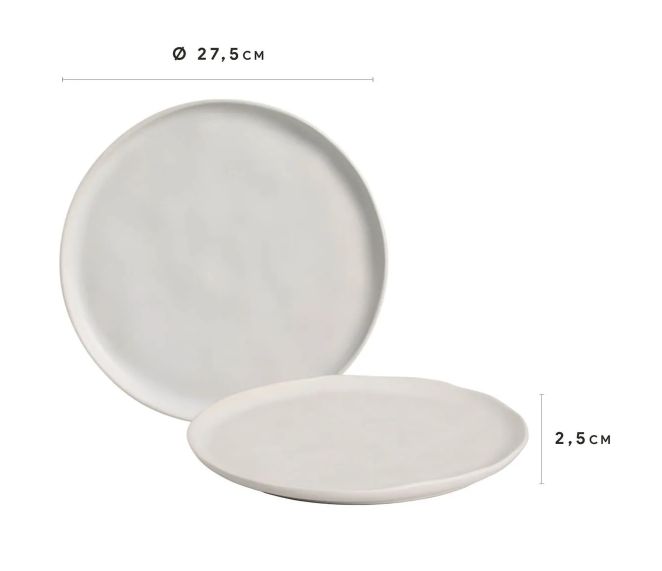 Prato Raso Porcelana Bio Vit 26cm Porto B... Prato Raso Porcelana Bio Vit 26cm Porto B...