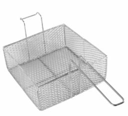 Cesta Fritura Quadriculada Tela 25x25x17c...