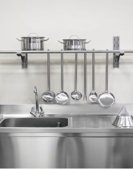 Concha em Aço Inox Hotel 13x55cm Tramonti... Concha em Aço Inox Hotel 13x55cm Tramonti...