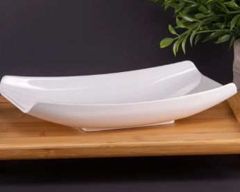 Travessa Curva Melamina 30x18cm Bestfer R... Travessa Curva Melamina 30x18cm Bestfer R...