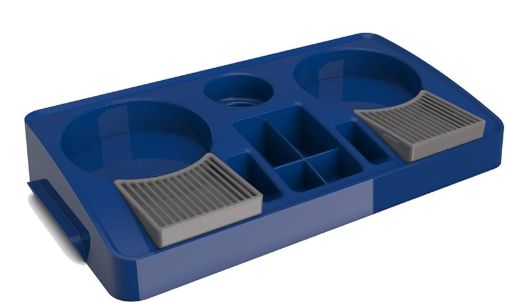 Bandeja Organizadora para 2 Garrafas e Sa... Bandeja Organizadora para 2 Garrafas e Sa...