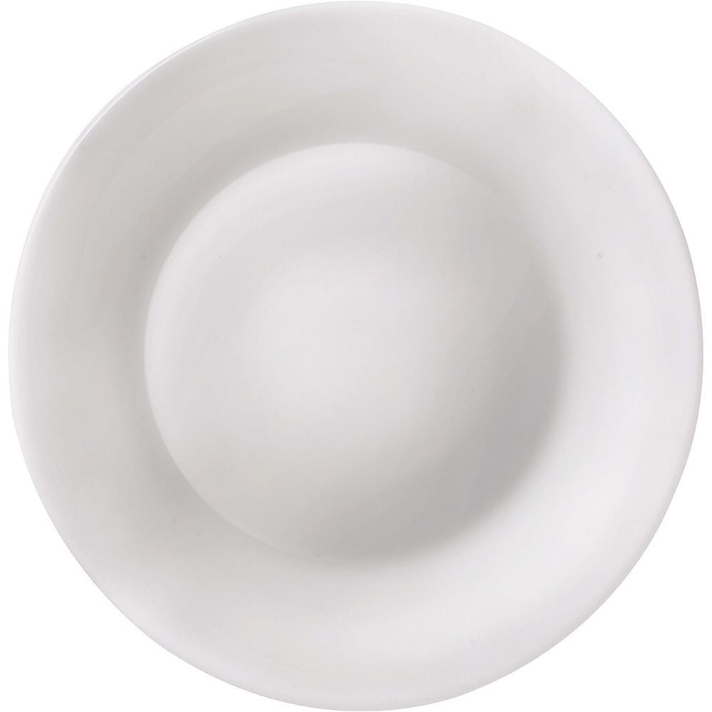 Prato Raso de Vidro Moon 31cm Branco Borm... Prato Raso de Vidro Moon 31cm Branco Borm...