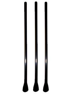 Mexedor de Bebidas Plástico Preto 19x6mm ...