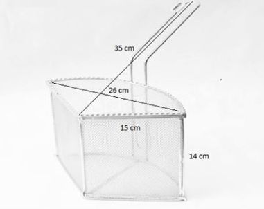 Cesta Espagueteira Triangular em Aço Inox...