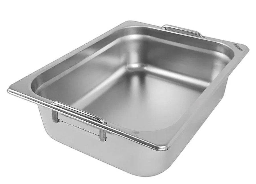 Cuba GN 1/2 em Aço Inox com Alça 32,5x26,... Cuba GN 1/2 em Aço Inox com Alça 32,5x26,...