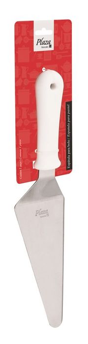Espátula Inox Pizza Bolo 20 cm Cabo Branc... Espátula Inox Pizza Bolo 20 cm Cabo Branc...