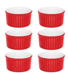 Ramekin Médio Vermelho 8x4cm 100ml Oxford... Ramekin Médio Vermelho 8x4cm 100ml Oxford...