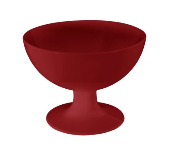 Taça Plástica Sobremesa 150ml Vermelha Co... Taça Plástica Sobremesa 150ml Vermelha Co...