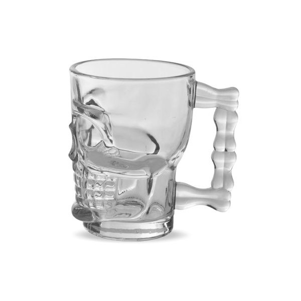 Caneca Chopp Caveira 540ml Vidro Yangzi R...