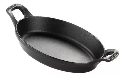Assadeira Ferro Oval Facile 4 32x22x5,5cm... Assadeira Ferro Oval Facile 4 32x22x5,5cm...