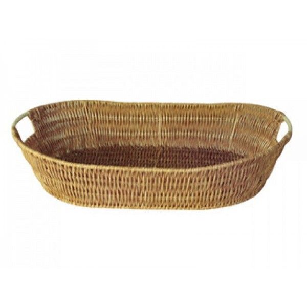 Cesta Rattan Oval 48x31x11cm Bege MMO_YK1...