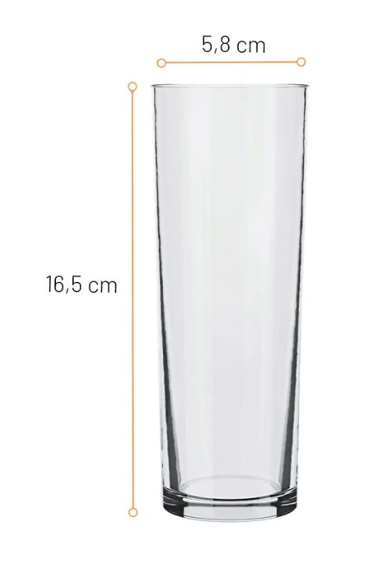 Copo Long Drink Cylinder Tubo 320ml Caixa... Copo Long Drink Cylinder Tubo 320ml Caixa...