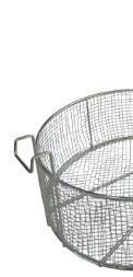 Cesta Fritura Redonda Tela 24x10cm Aramef... Cesta Fritura Redonda Tela 24x10cm Aramef...