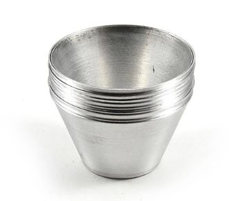 Forma Bombocado Mini Alumínio 7x3,7cm Kit... Forma Bombocado Mini Alumínio 7x3,7cm Kit...