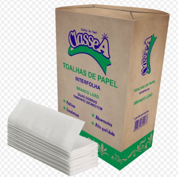 Toalha Interfolha Branca Luxo 20x21cm Pac... Toalha Interfolha Branca Luxo 20x21cm Pac...