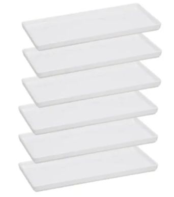 Prato Retangular Square 13,5x27cm Branco ... Prato Retangular Square 13,5x27cm Branco ...