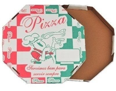 BLKCaixa Octogonal Pizza Bca 40cm Pct 25