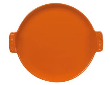 Forma para Pizza Cerâmica 31cm Laranja Ge... Forma para Pizza Cerâmica 31cm Laranja Ge...