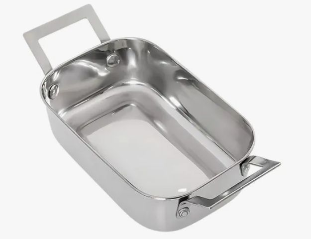 Mini Assadeira Inox com Alça 18x13x6cm 1,... Mini Assadeira Inox com Alça 18x13x6cm 1,...