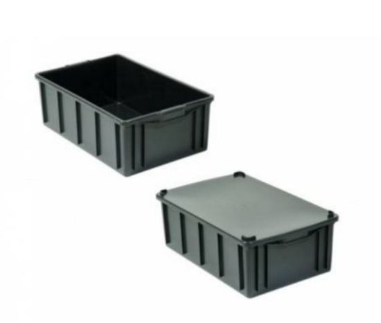 Caixa Plástica Fechada 36 Litros 60x38x20...