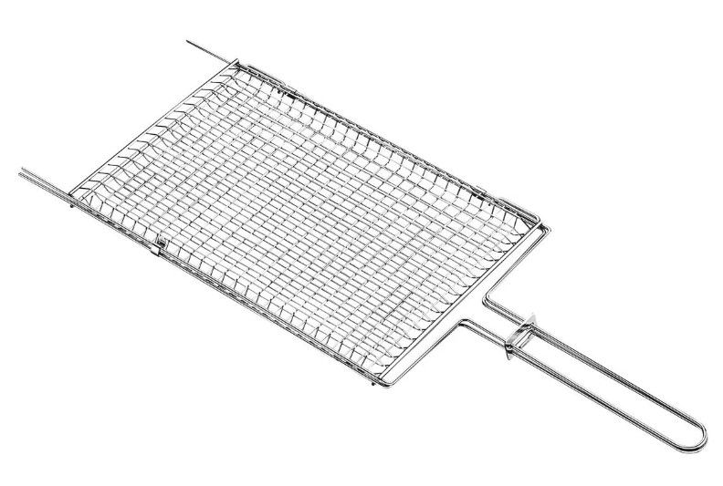 Grelha Dupla Inox Abaulada 75x28cm TRM_26... Grelha Dupla Inox Abaulada 75x28cm TRM_26...