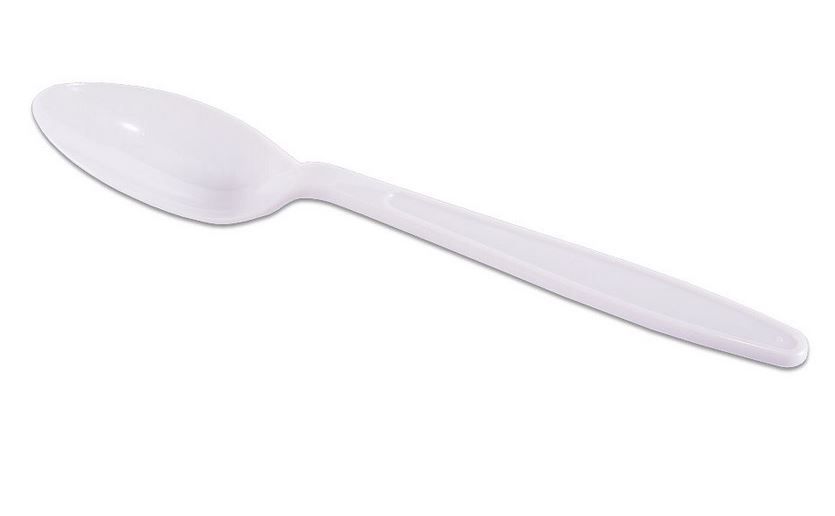 Colher Descartável Master Branca Pacote c... Colher Descartável Master Branca Pacote c...