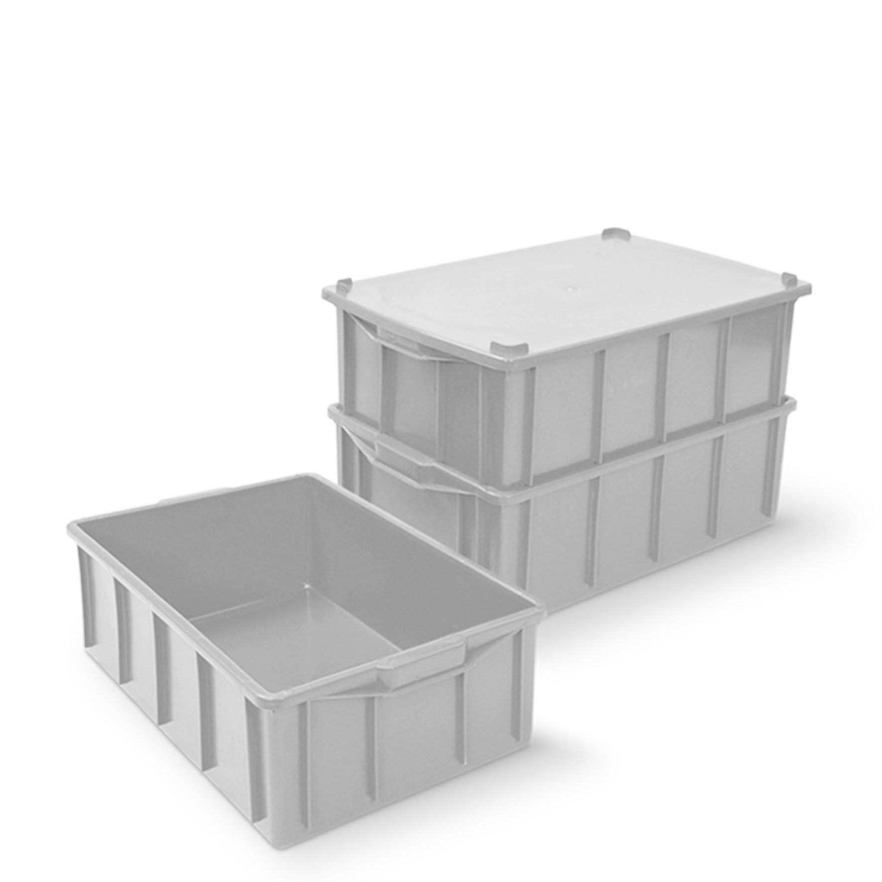 Caixa Plast Fech 60x38x20cm Bca 36L BLV_245 Caixa Plast Fech 60x38x20cm Bca 36L BLV_245
