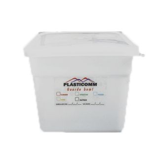 Caixa Plástica Quadrada 4 Litros 22x22x13... Caixa Plástica Quadrada 4 Litros 22x22x13...