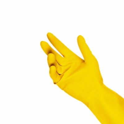 Luva Latex Multiuso Amarela G Par TGE_5558 Luva Latex Multiuso Amarela G Par TGE_5558