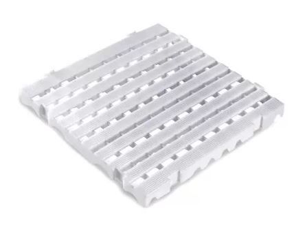 Estrado Plástico 50x50x5cm Branco Mercopl...