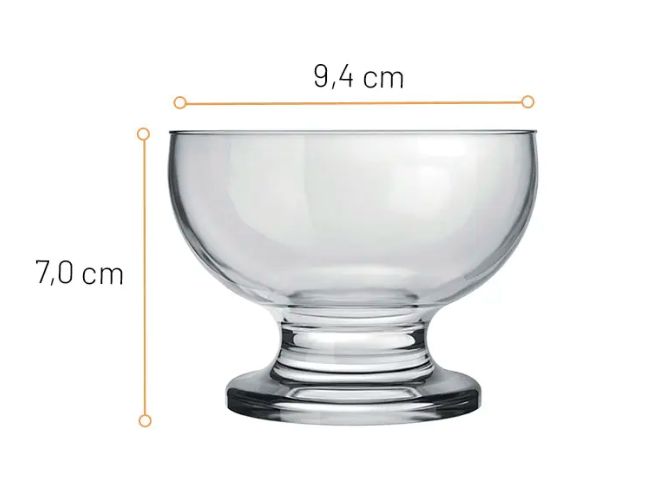 Taça Sobremesa Paulista Vidro 215ml Caixa... Taça Sobremesa Paulista Vidro 215ml Caixa...